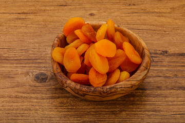 Sweet tasty dried apricot heap