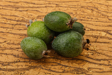 Tropical green sweet fruit Feijoa