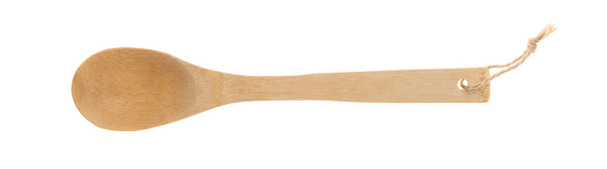 isolated bamboo stick spoon, traditional asian cuisine