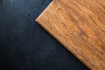 kitchen cutting board or serving dishes original form handmade product organic handmade craft on the table top view copy space for text food background rustic