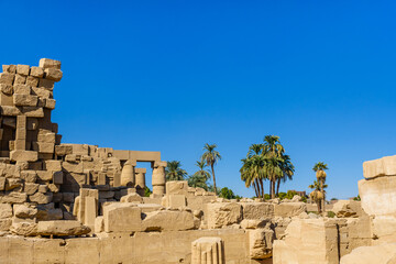 Ruins of the ancient Karnak temple. Luxor, Egypt