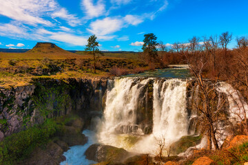 White River Waterfalls in eastern Oregon