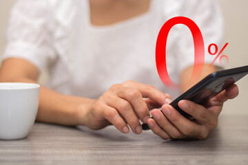 0% midyear shopping shop form home by smartphone technology