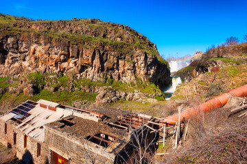 Ruins of a hydropower plant at White River State Park