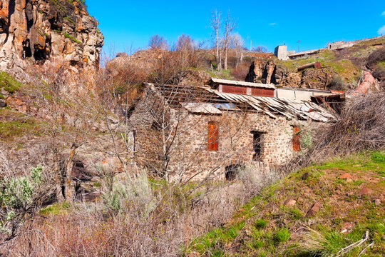 Ruins Of A Hydropower Plant At White River State Park