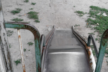 Old slide in the playground