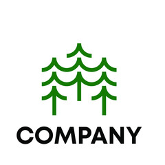 Obraz premium pine tree logo