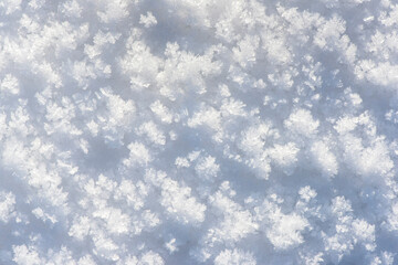 detail of fresh powdwer snow as Background