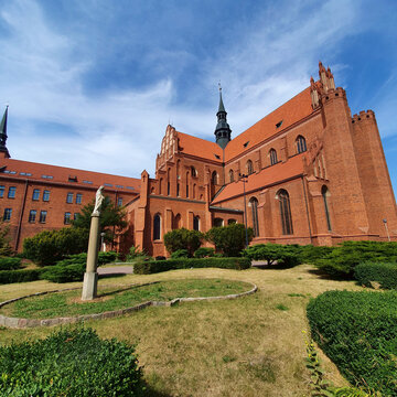 The old, historic Cathedral Basilica in Pelplin in Poland Kociewie