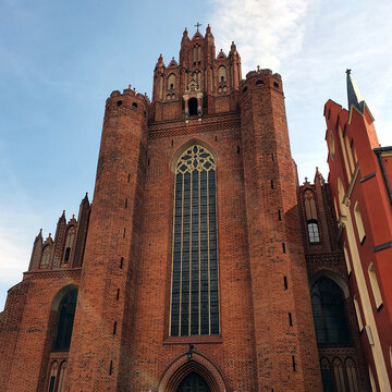 The old, historic Cathedral Basilica in Pelplin in Poland Kociewie
