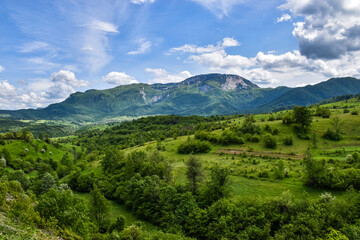 Fototapeta premium landscape with mountains