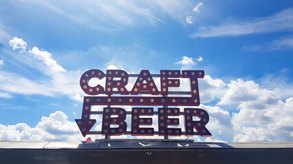 Craft Beer Sign, London, United Kingdom