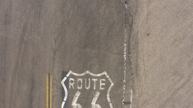 Route 66 - Famous Interstate Highway Road Landmark in America, Aerial
