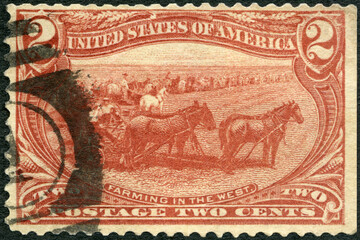 USA - 1898: shows Farming in the West, Trans Mississippi Exposition Issue, 1898