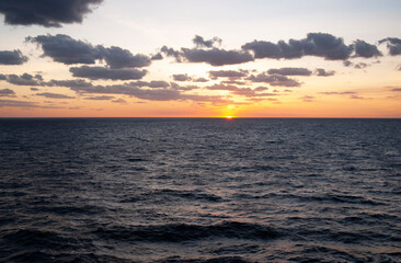 SUNSET AT SEA #620