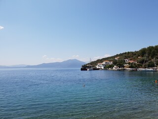 view of the sea and mountains