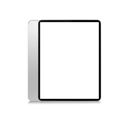 Tablet computer isolated on a white background.