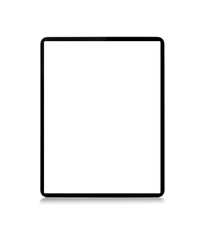 Tablet computer isolated on a white background.