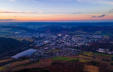 Obraz premium City of Olsberg in the Sauerland in Germany