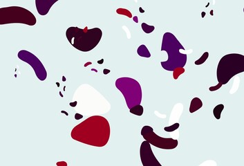 Light purple vector backdrop with abstract shapes.