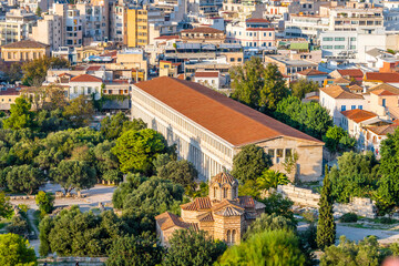 Fototapeta premium Athens city view from Areopagus Hill
