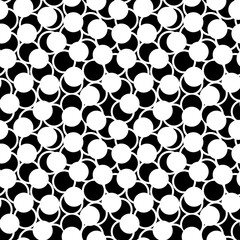 Circles pattern. Circular figures seamless ornament. Geometric motif. Rounds background. Circle, ring shapes wallpaper. Rings backdrop. Digital paper, textile print, web design, abstract. Vector art