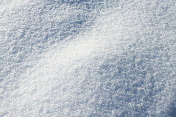Close up of white snow drifts.