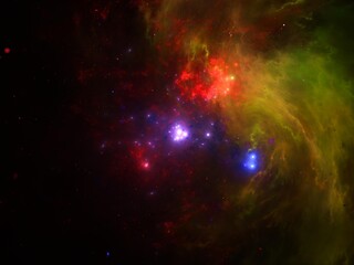 Imaginatory fractal background Image