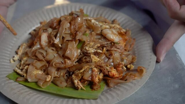 Asia Chinese Street Food Stir Fried Noodle Char Kuey Teow