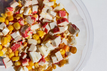 Surimi Meal Salad CloseUp