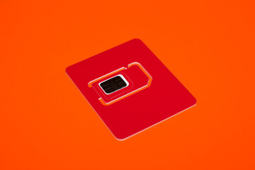 Delhi, India - October 05, 2020 : SIM card for every mobile or 4G smartphone