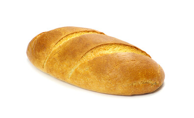 Loaf of bread isolated over white background