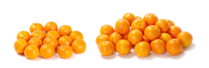 Tangerine isolated on white background
