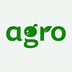 Agro logo vector with r and g stylized