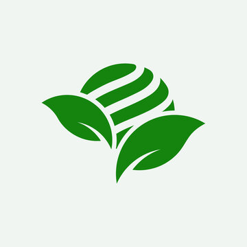 Agro Logo Symbol With Leaves