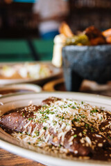 Close up enchiladas