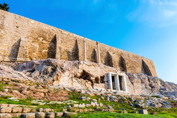 Obraz premium The slope of Acropolis in Athens