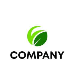 leaf with letter F logo