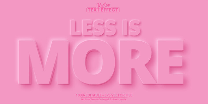 Less is more text, neumorphism and minimalistic style editable text effect