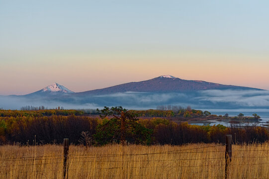 Dawn View Of Ranch Land On Upper Klamath Lake