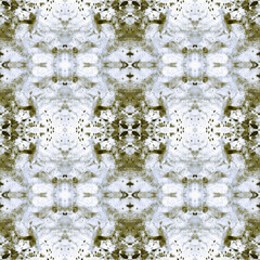 Obraz premium Khaki Fashion Decor. White Brushed Seamless. Black Aquarelle Image. Blue Messy Decoration. Bright Artistic Pattern. Acrylic Wallpaper. Beauty Design. Green Abstract Backdrop.