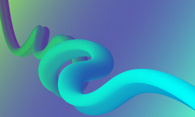 Blue, purple and green gradient flowing wave background.