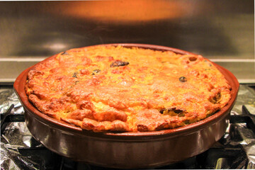 Traditional Spanish dish called Rice with Crust