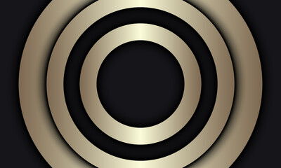 Fototapeta premium Luxury gold circle background.