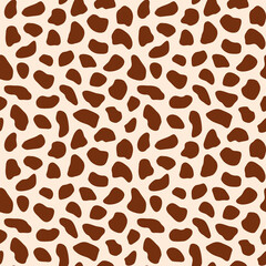 Giraffe vector seamless pattern. Abstract animal print. Vector illustration.