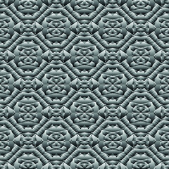 Fototapeta premium Geometric seamless pattern, ornament, abstract black and white gradient background, fashion print, vector texture.