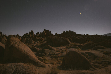Alabama Hills at Night