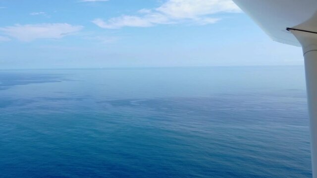 Aerial view of indian ocean very calm and peaceful