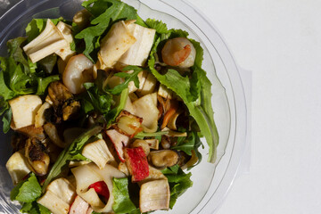 Seafood Meal Salad CloseUp