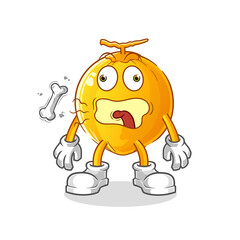king coconut burp mascot. cartoon vector
